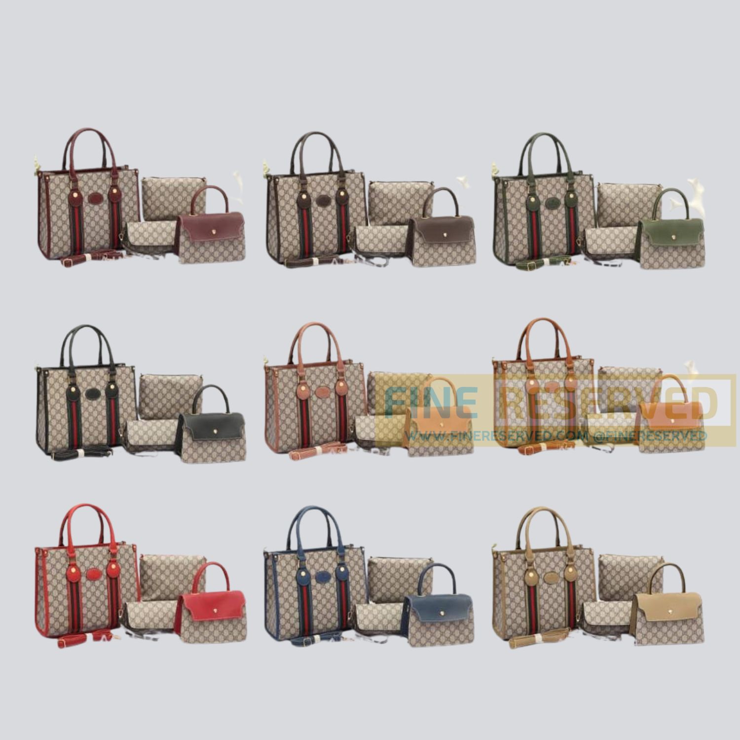 4pcs Classic Designer Bag 1026